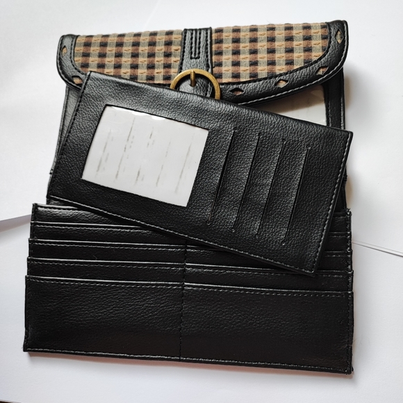 SALE - Longaberger Homestead Pattern Trifold Wallet Checkbook Case Cover NWOT - Picture 4 of 6